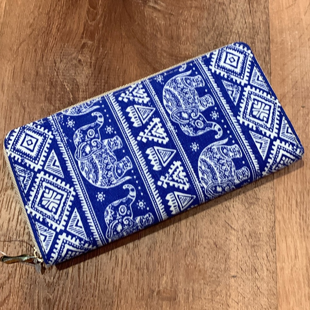 Badiya Elephant Print Wallet